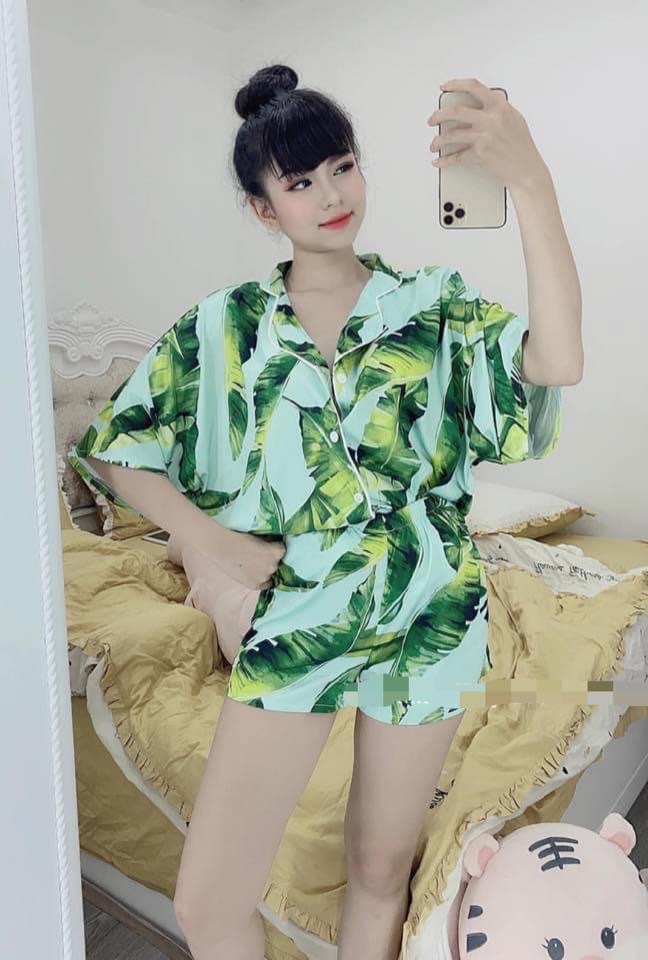 [HCM]Đồ Bộ Lụa Satin Quần Đùi Cánh Dơi (Part 1) (40-62kg)