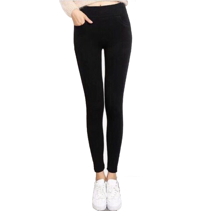 Quần Legging nữ trơn 2 túi xéo