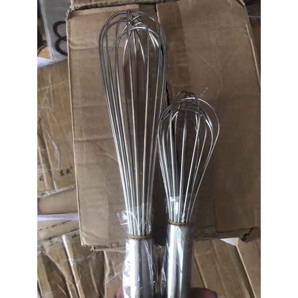 Phới lồng inox loại cứng đánh trứng, trộn bột