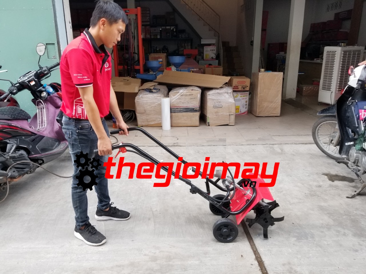 [HCM] Khung máy xới đất mini máy xới đất mini không bao gồm động cơ