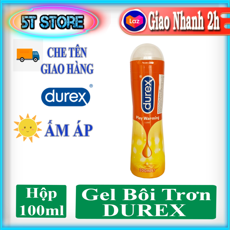 Gel Bôi Trơn Durex Warming - Tạo Cảm Giác Ấm Nóng, Tăng Khoái Cảm - Tuýt 100ml - 5T STORE