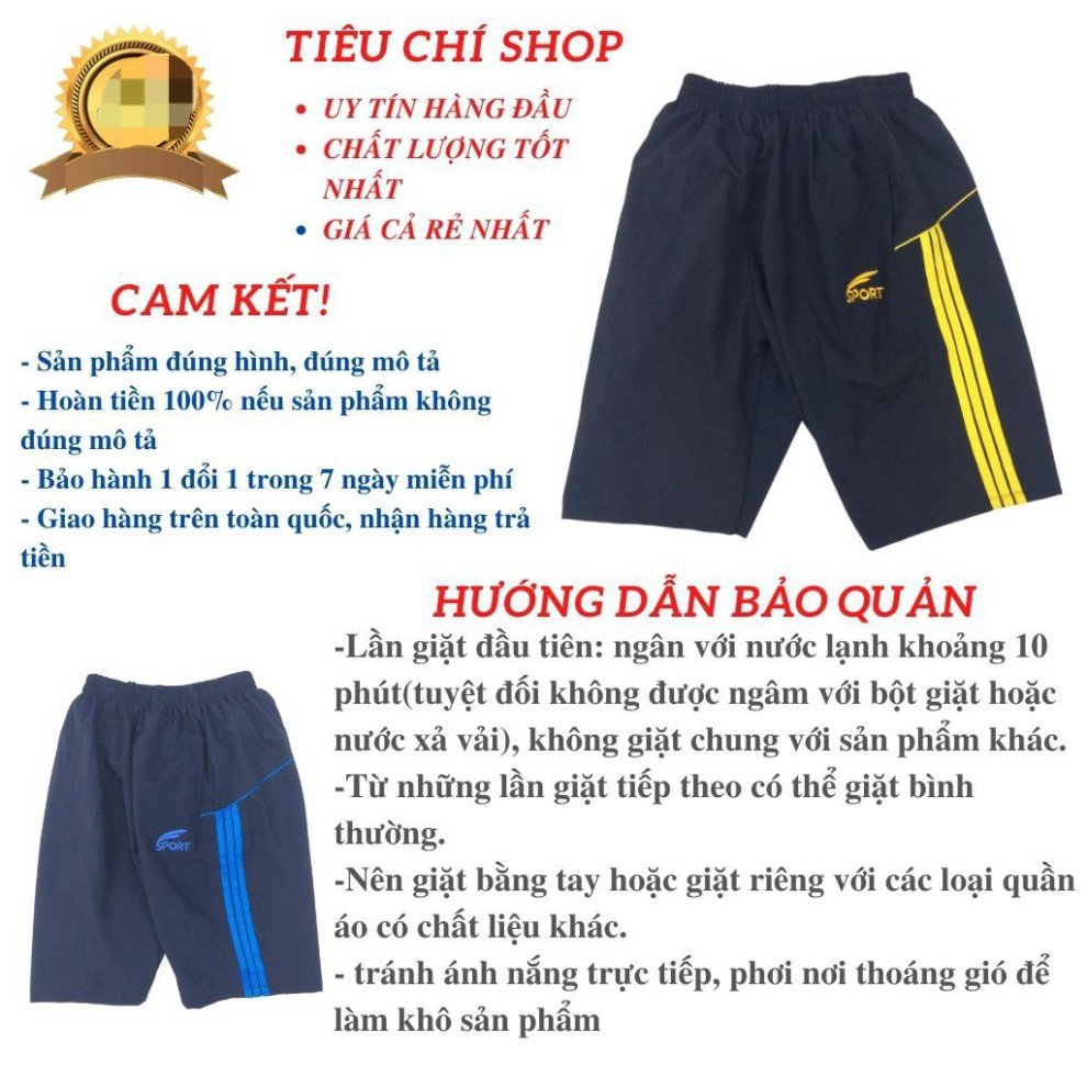 QUẦN ĐÙI SHORT NAM DÙ GIÓ CÓ CO GIÃN NHẸ  (CÓ SIZE ĐẠI CỒ )
