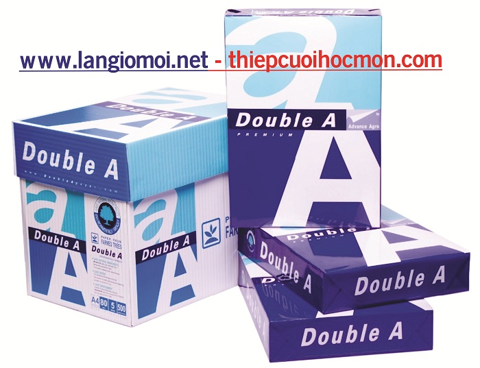 Giấy Double A4 70gsm - Giấy văn phòng - Giấy photocopy - Văn Phòng Phẩm Làn Gió Mới