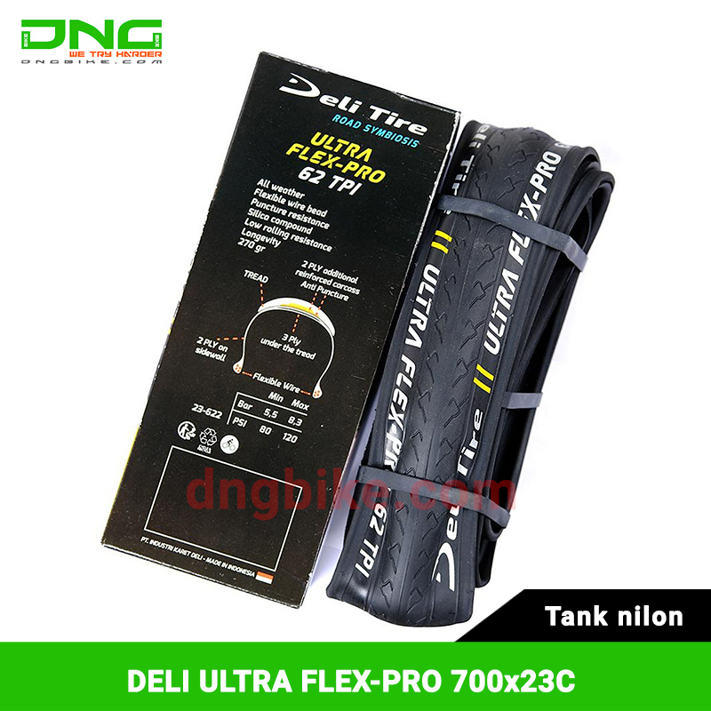 Lốp xe đạp DELI ULTRA FLEX-PRO 700c