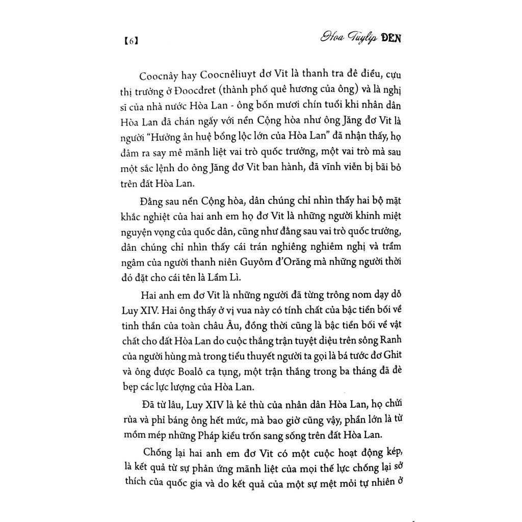 Sách: Hoa Tuylip Đen (Alexandre Dumas)