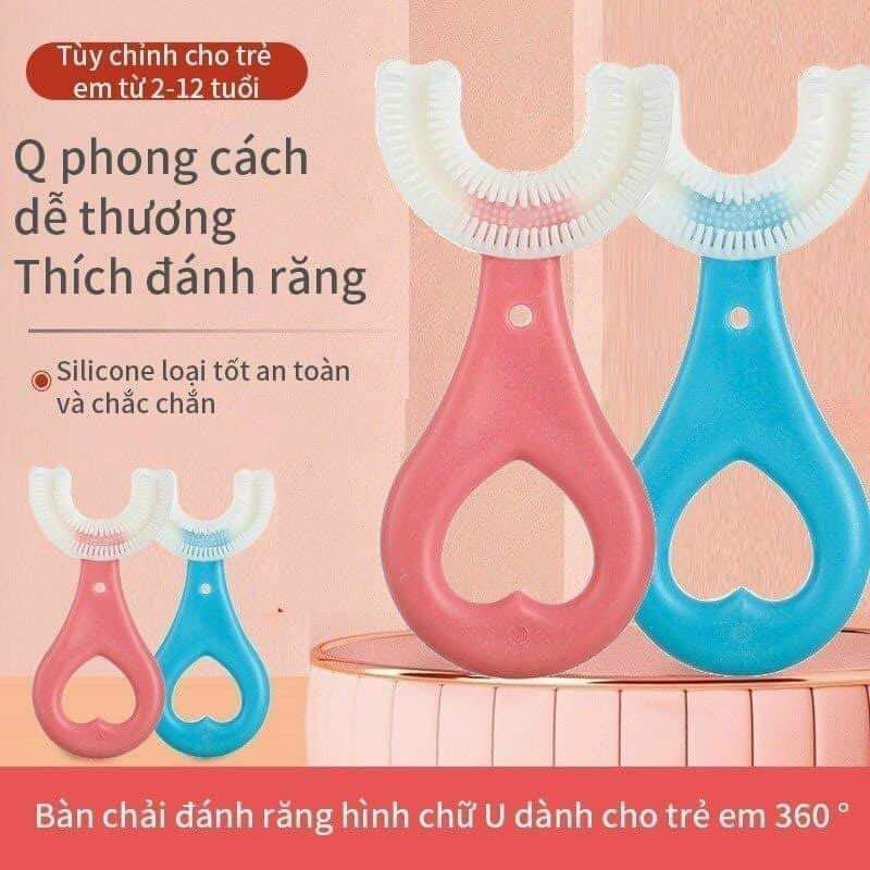 Bàn chảy đánh răng chữ U cho bé