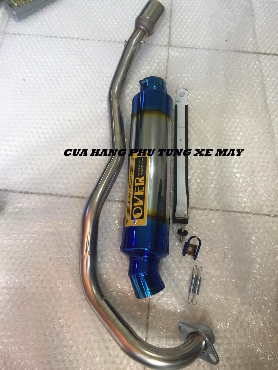 Pô Over titan gắn xe Ex135, Ex150, Winner 150, Winner X, Raider Fi,  Satria Fi ( kèm cổ pô inox )