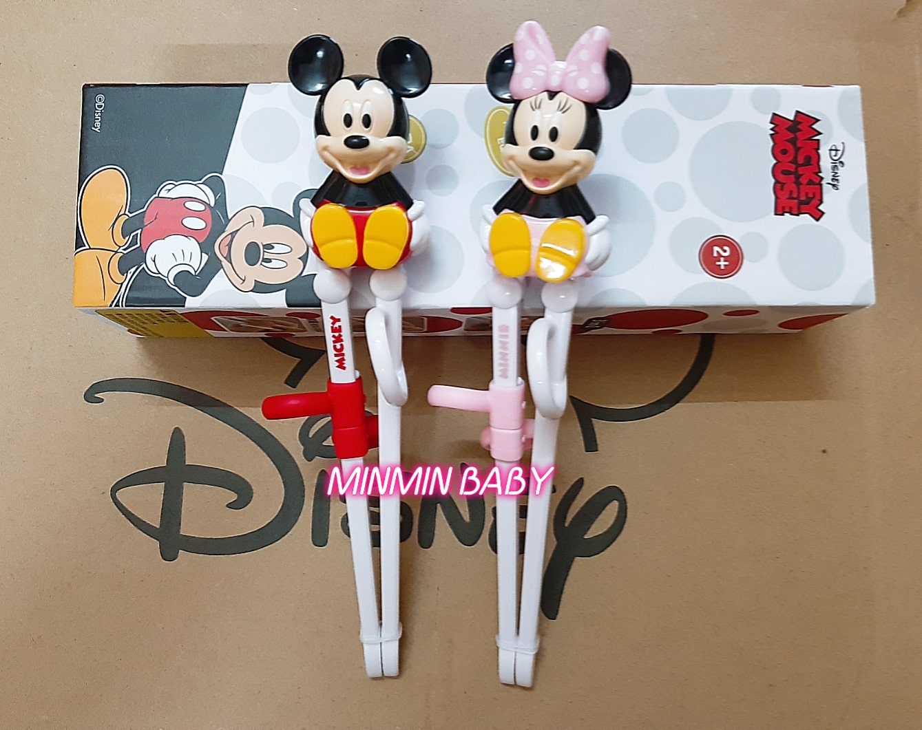 Đũa tập ăn cho bé Elsa Anna Disney Marvel 3D