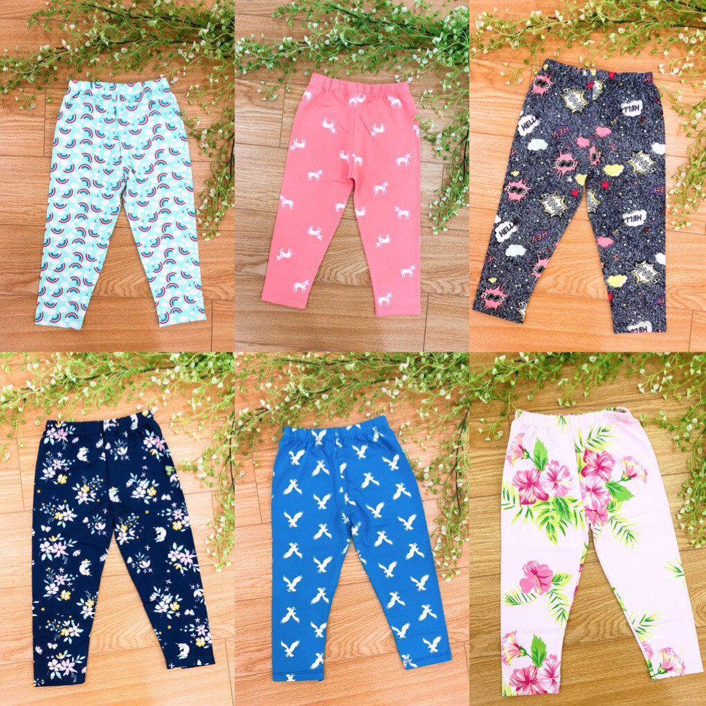 [HCM]Combo 4 quần legging dài cho bé gái