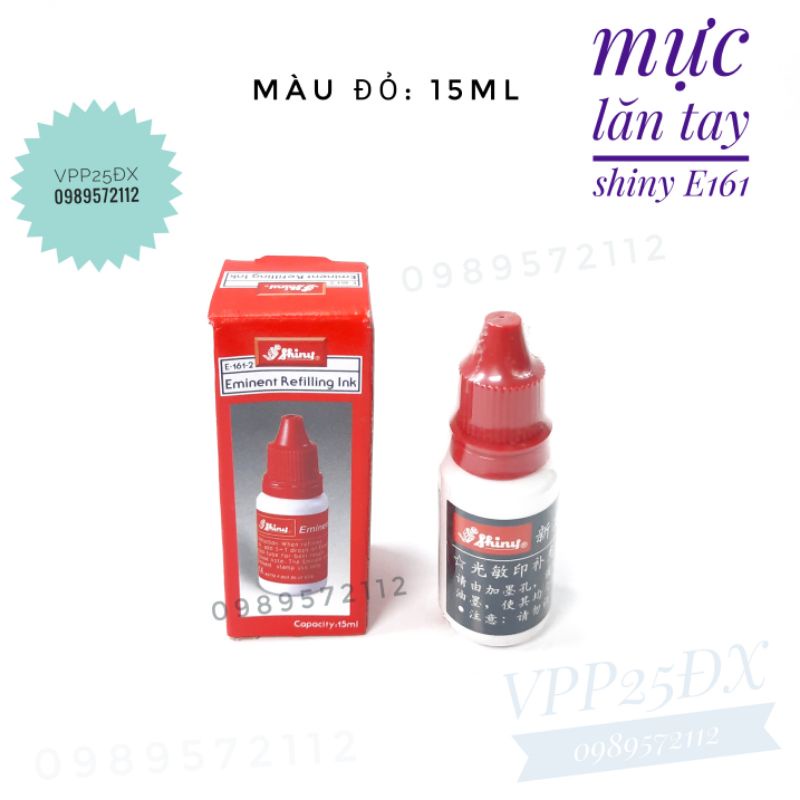 Mực lăn tay shiny E-161 15ml.