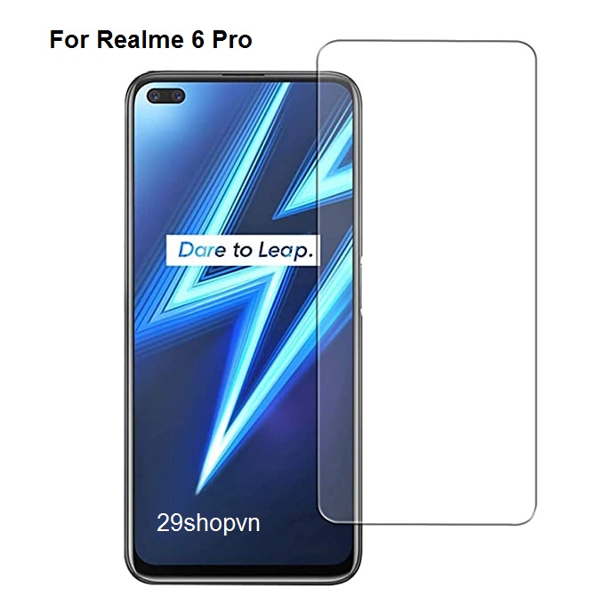 Kính cường lực Realme 6 Pro (Trong suốt)