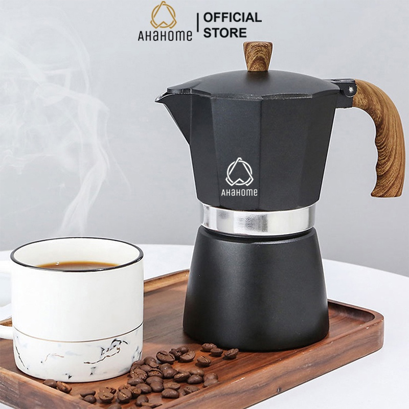 Ấm pha coffee cà phê moka AHAHOME espresso kiểu ý tại nhà