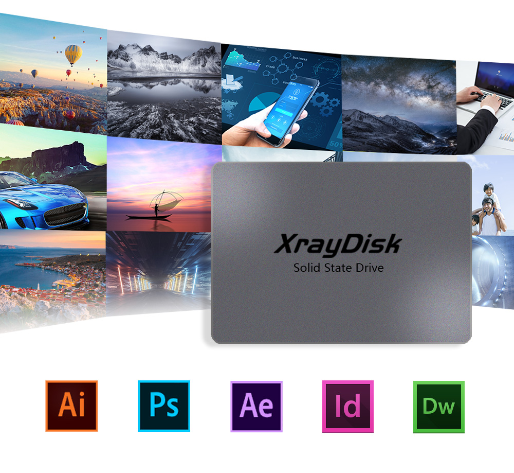 Xraydisk Ổ Cứng SSD Hdd 2.5 SATA3 128GB 256GB Hdd 2.5 Hard Disk Disc 2.5 " Internal Solid State Drive For Laptop&Desktop