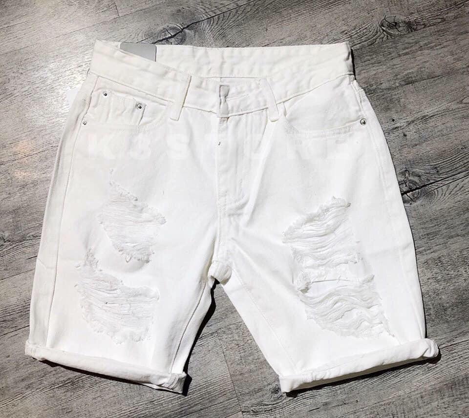 [HCM]QUẦN SHORT JEAN NAM - RÁCH ĐÙI PHONG CÁCH