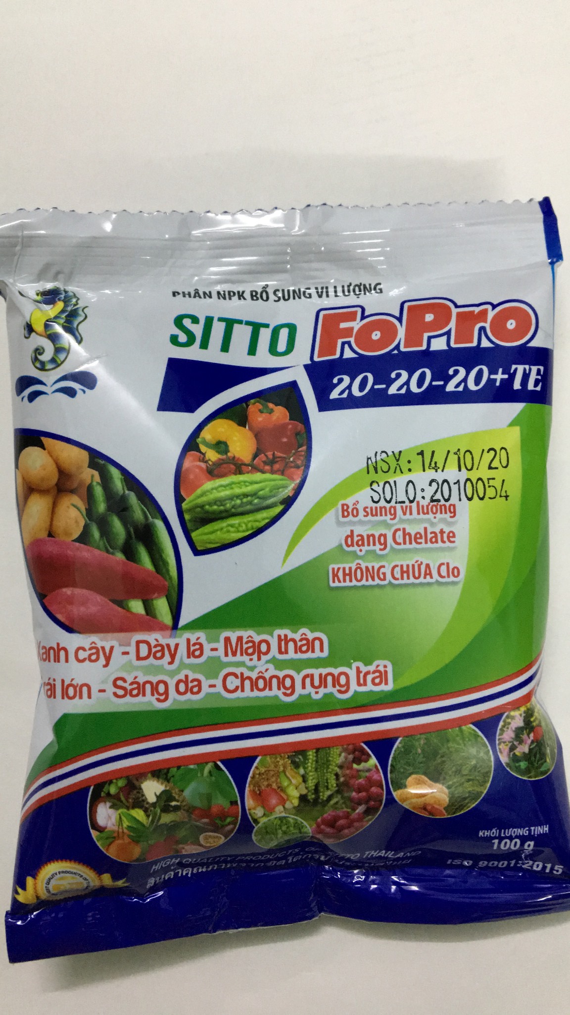Phân bón NPK Thái Lan Sitto FOPRO gói 100gr