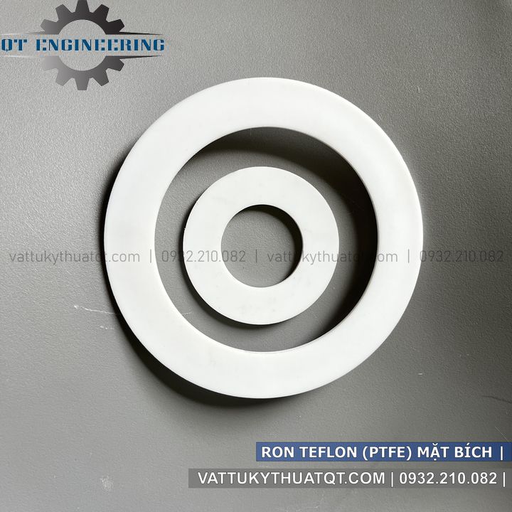 Gioăng/Ron Teflon - PTFE Chịu Nhiệt Lắp Cho Mặt Bích