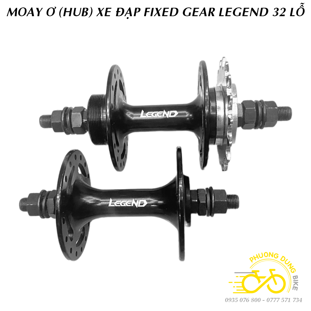 Moay ơ (Đùm) Hub xe đạp Fixed Gear LEGEND 32 Lỗ (Kèm líp 17T)