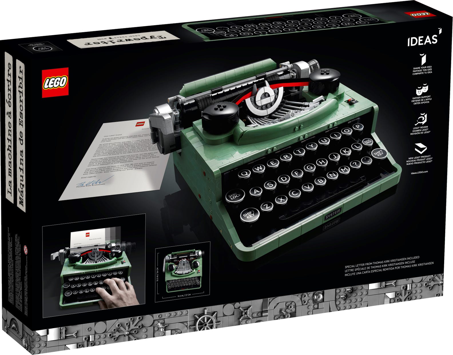 [HAPPY BRICKS] - LEGO  IDEAS - 21327 - MÁY ĐÁNH CHỮ - TYPEWRITER