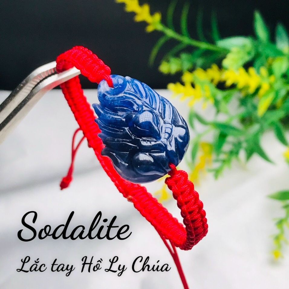 Mặt Hồ Ly Chúa Sodalite đá tự nhiên