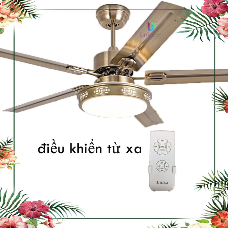 Quạt trần trang trí thông minh LINKA LI-QAT001 - Tích hợp đa chức năng