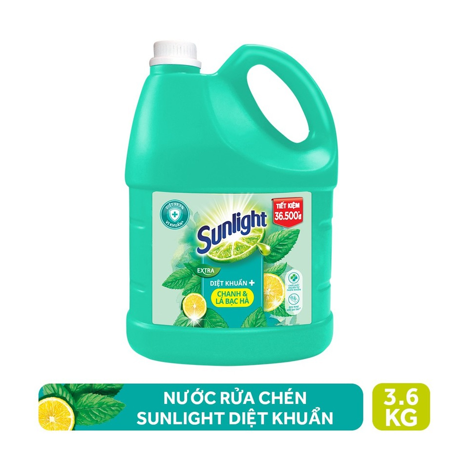 Nước rửa chén Sunlight can 3.6kg