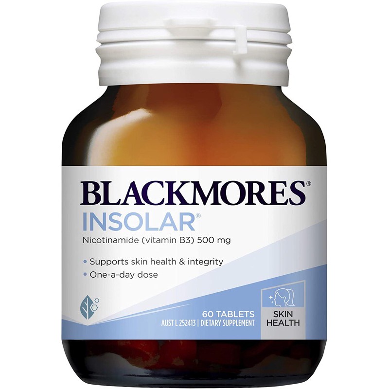 Viên uống đẹp da, bổ sung vitamin B3 Blackmores Insolar của Úc lọ ...