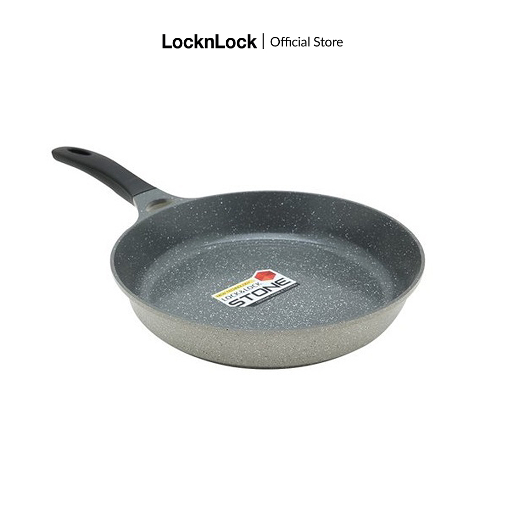 Chảo nhôm phủ ceramic Lock&Lock Stone Pot 24-26-28-30cm Chống dính cao cấp, Dùng được bếp từ