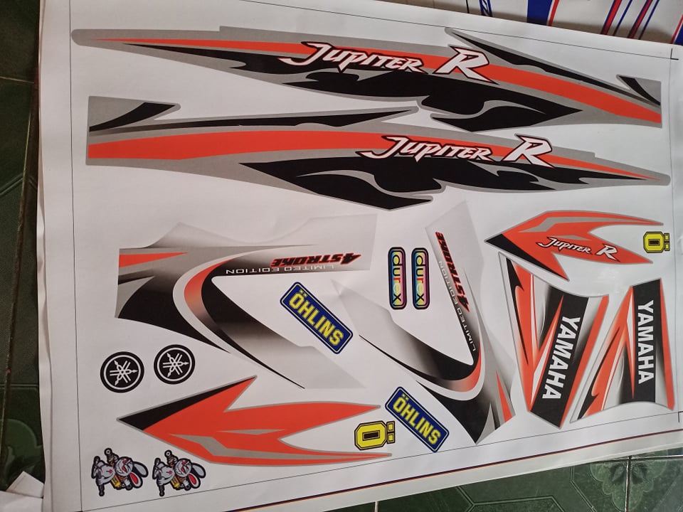 Tem rời jupiter R cam bạc