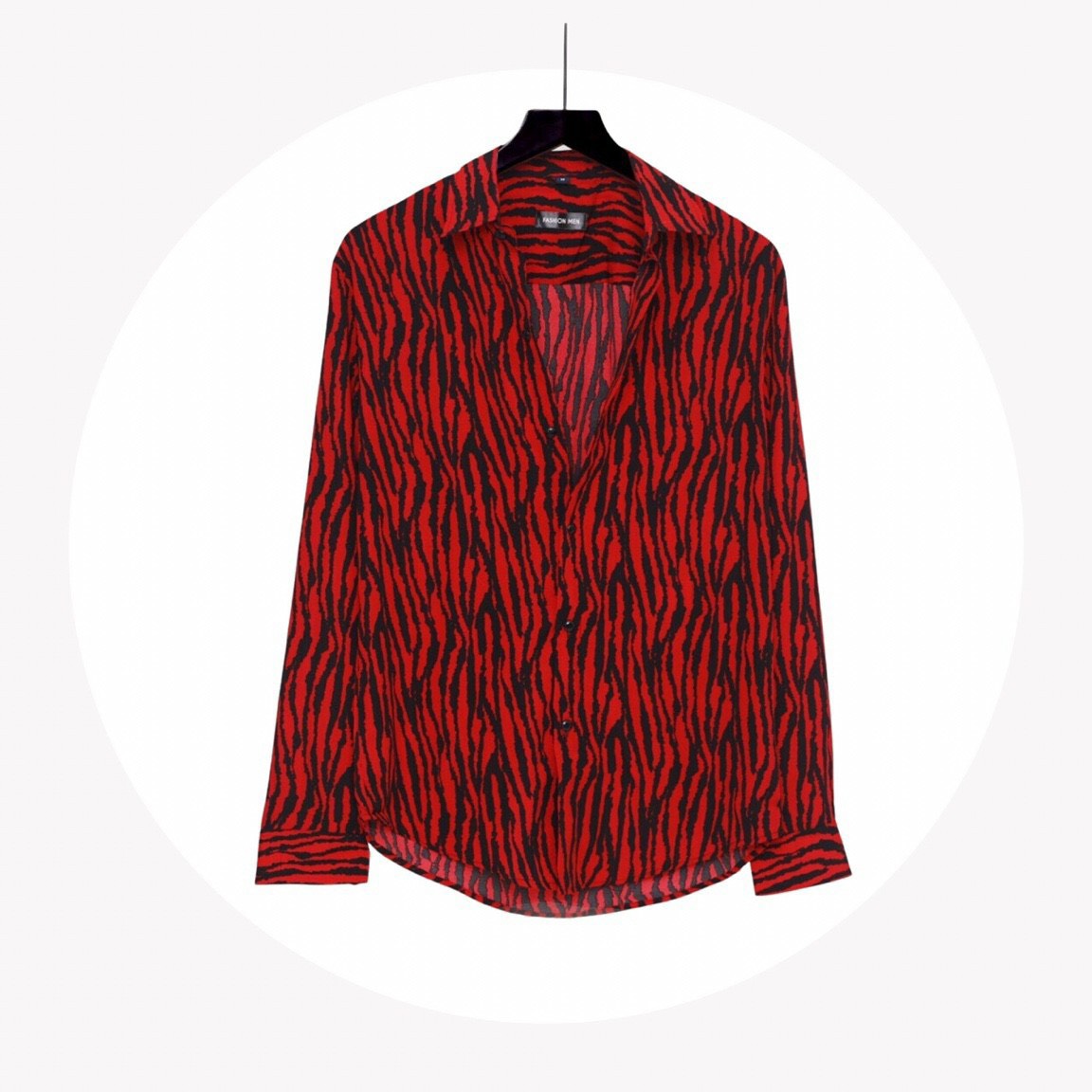 Áo sơ mi nam họa tiết vải lụa cao cấp S81