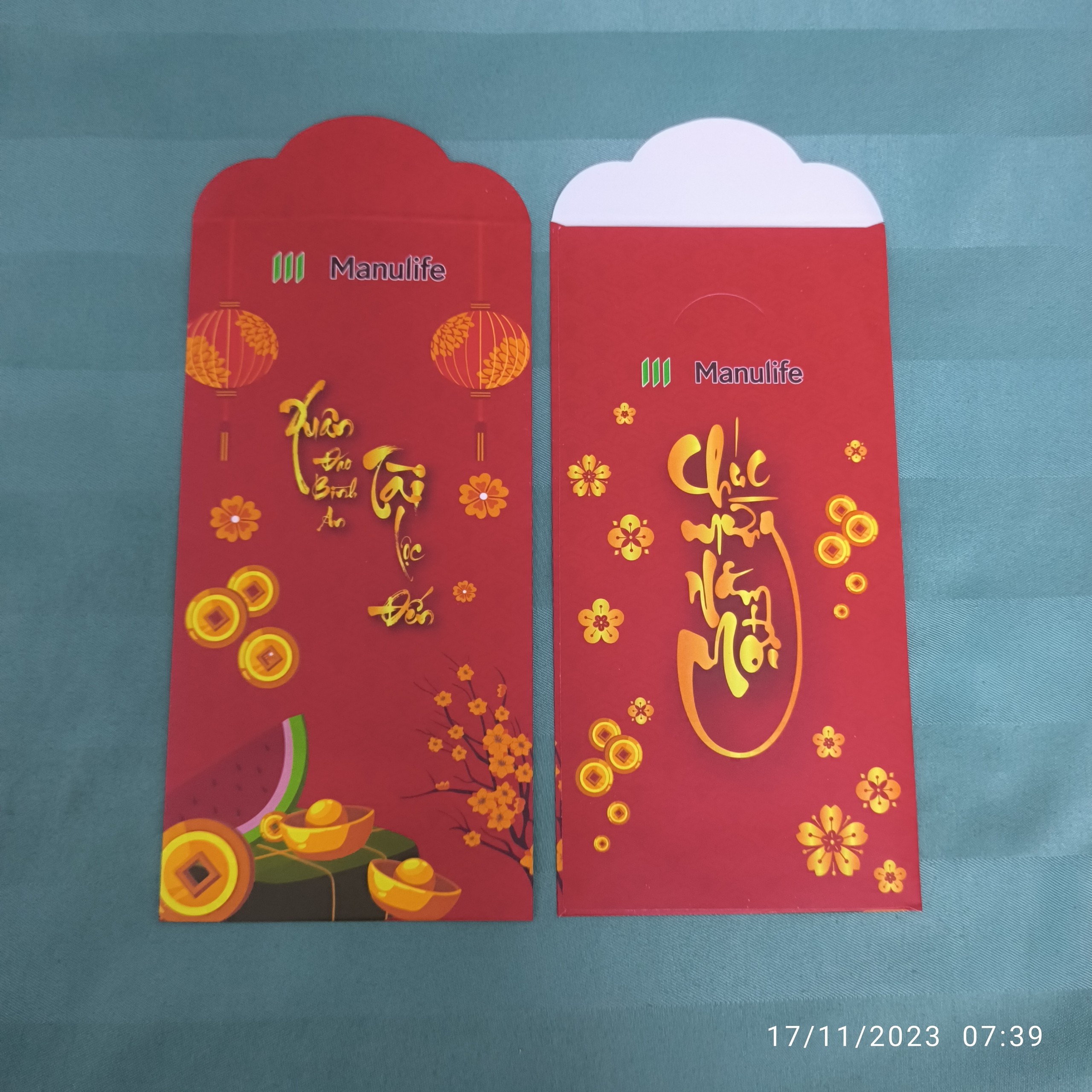 Combo 500 bao lì xì Manulife (nhiều mẫu)