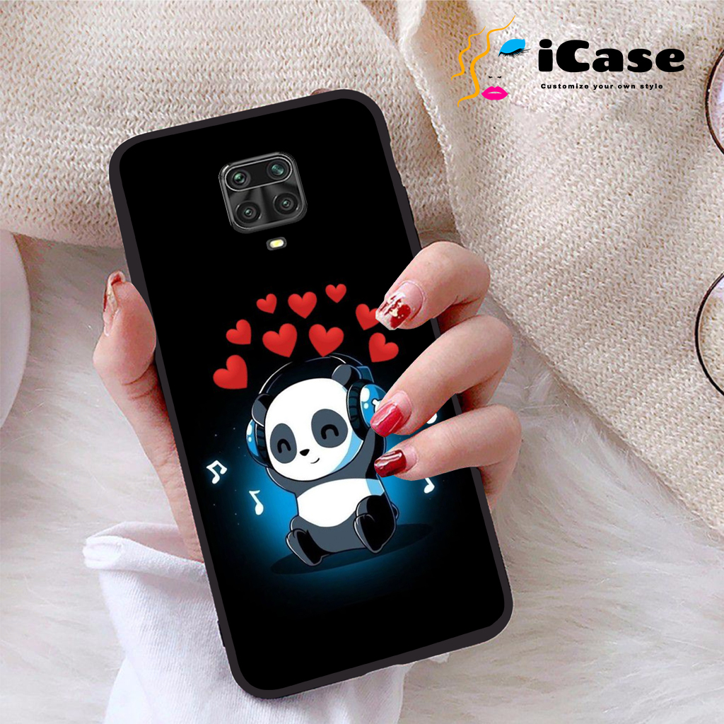 Ốp lưng Xiaomi Redmi Note 9S viền dẻo TPU BST Panda