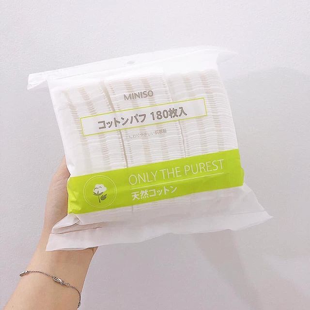 BÔNG TẨY TRANG MINISO 180/1000 MIẾNG