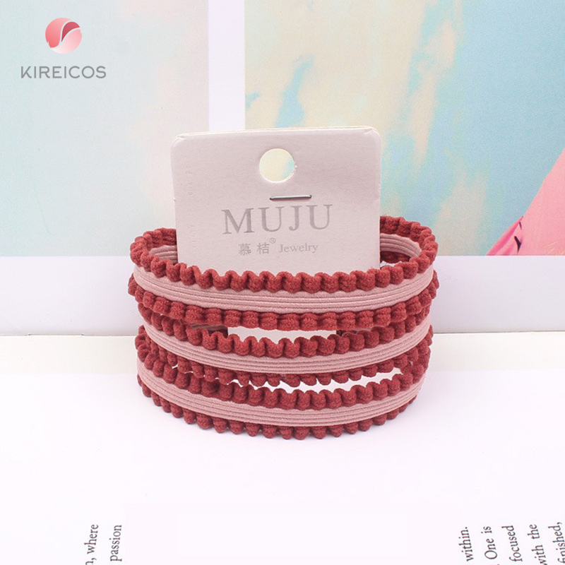 [HCM]Set 3 Sợi Dây Cột Nhún Bèo Cho Bé B177 - kireicos