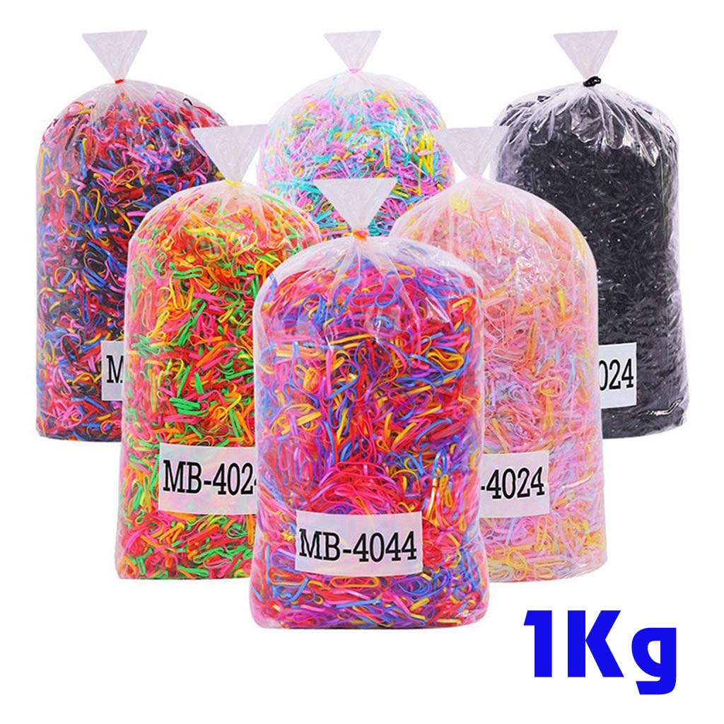 Túi 1kg thun (chun) cột tóc nhều màu Phụ Kiện 68