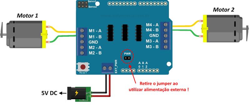Motor Driver Shield L293D