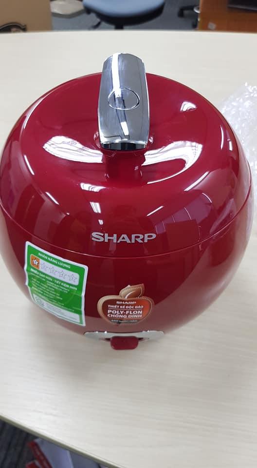 Nồi Cơm Điện Qủa Táo Cao Cấp Sharp KS-A08V-RD (Màu đỏ)