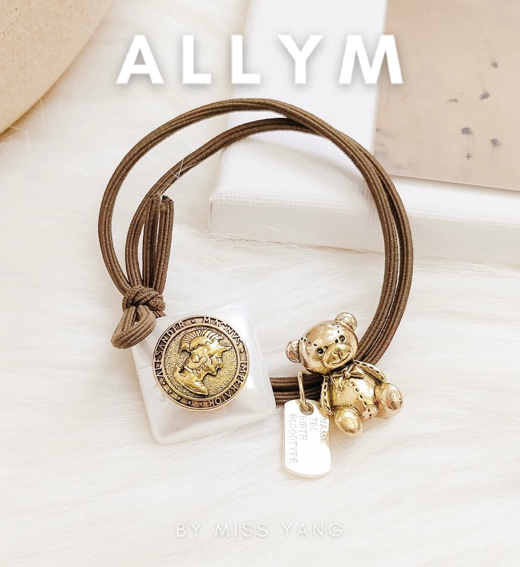 Dây buộc tóc, cột tóc chun hình gấu phong cách Hàn Quốc ALLYM.Accessories