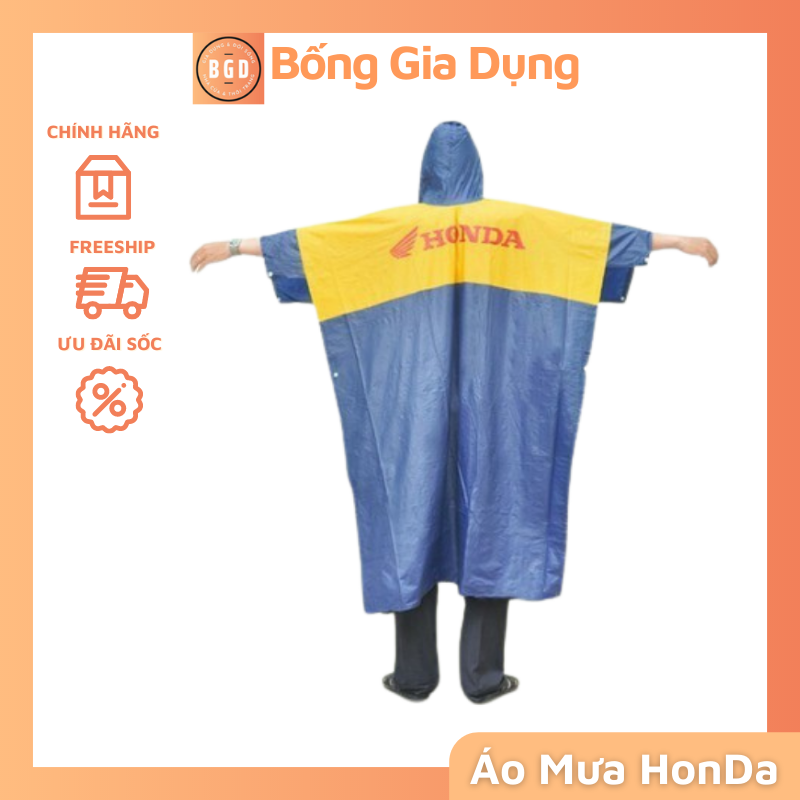 Áo Mưa Cánh Dơi HonDa Dáng Chùm Có Tay
