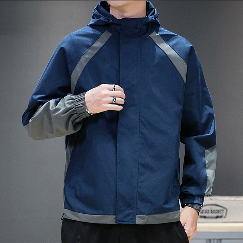 Áo Khoác Dù Phối Sọc Có Nón Chống Nắng Cao Cấp Áo Khoác Hot Trend