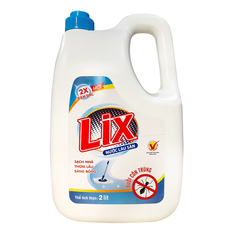 Nước lau sàn LIX đuổi côn trùng 2 lít NLS2