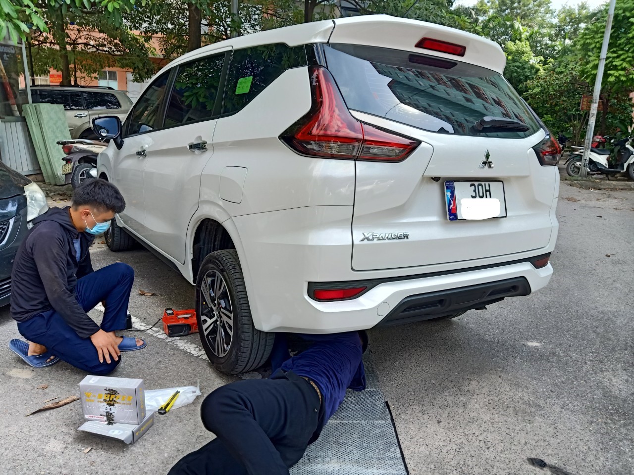 [Mitsubishi Xpander] Đệm cao su giảm chấn ô tô (Bộ 4 cái)