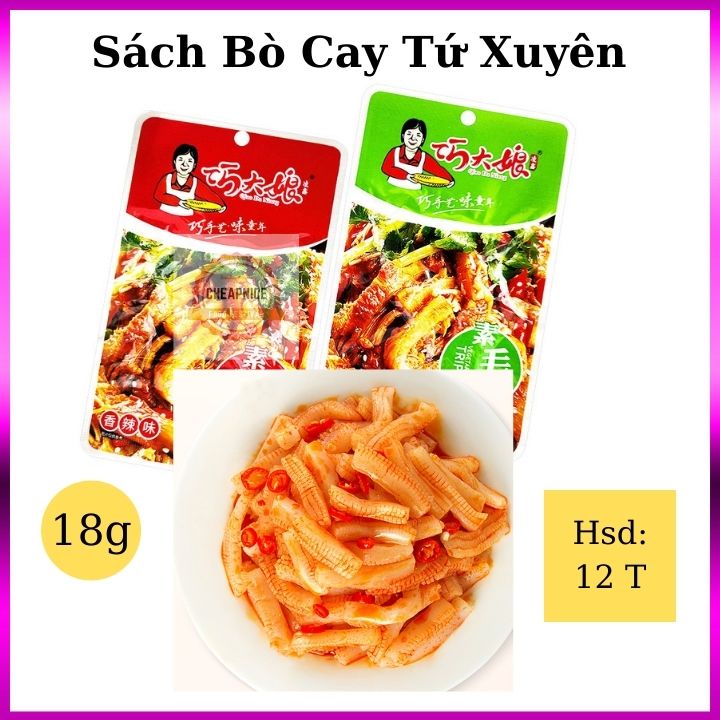 Sách bò cay giòn gói 18g kiều đại nương