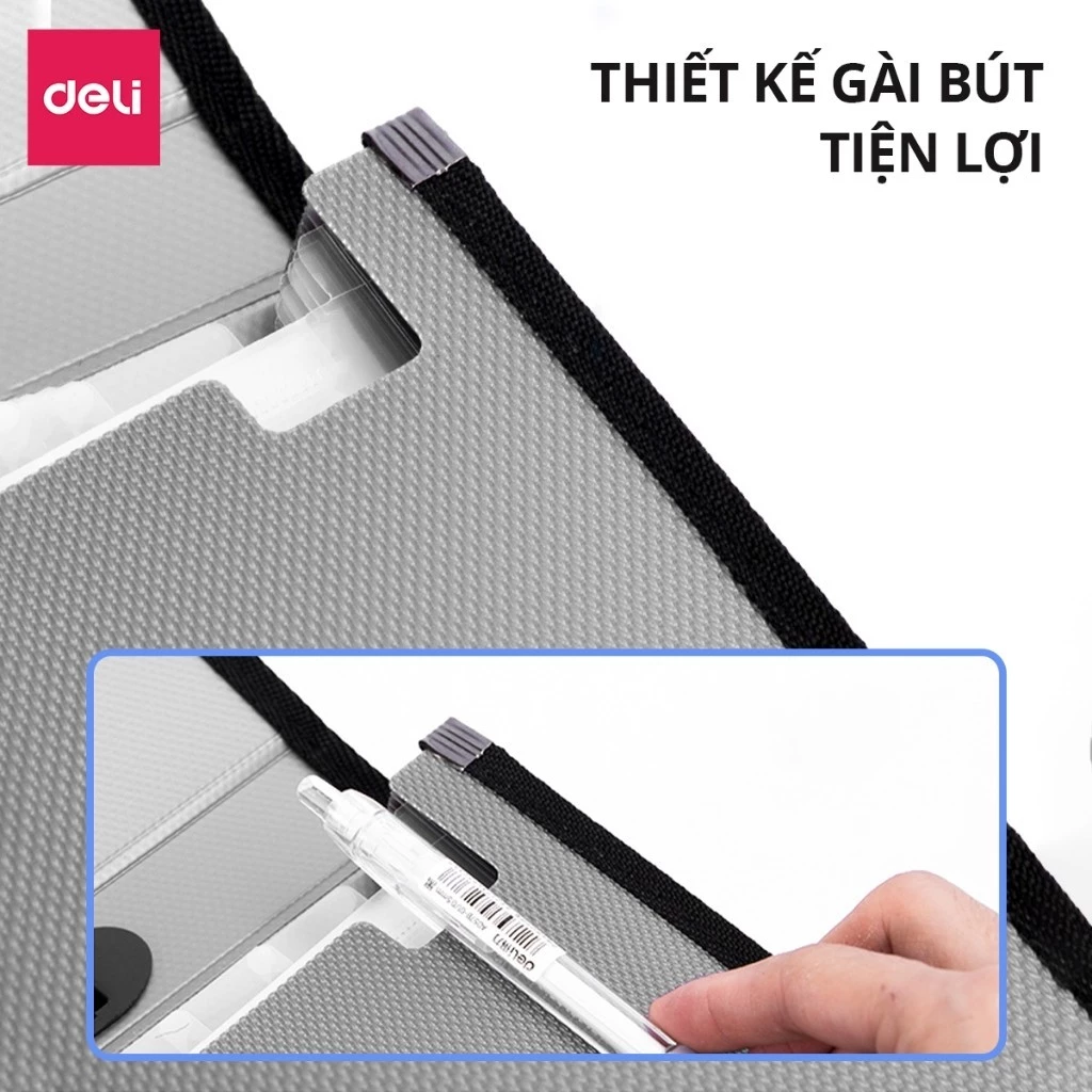 Cặp tài liệu A4 13 Ngăn DELI - E5556