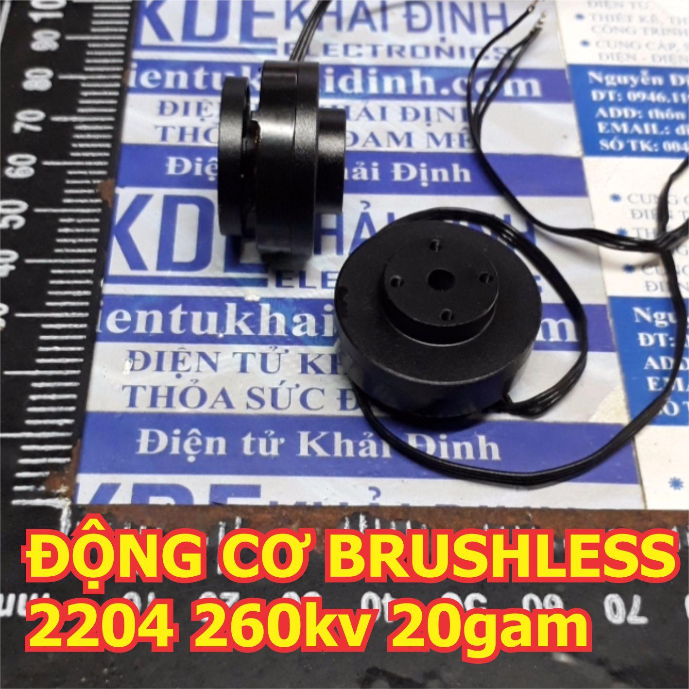 ĐỘNG CƠ BRUSHLESS KHÔNG CHỔI THAN ESKY 2204 260kv 20gam kde5974