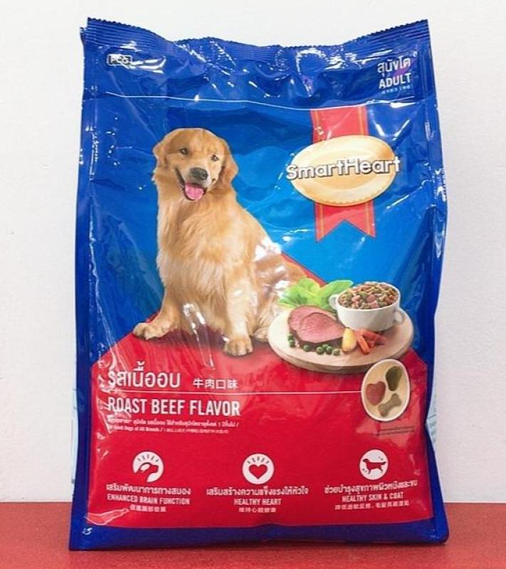 HCM-Thức ăn dạng hạt  cao cấp cho chó trưởng thành Smartheart gói 1,5kg (hanpet 215d)-HP10317TC