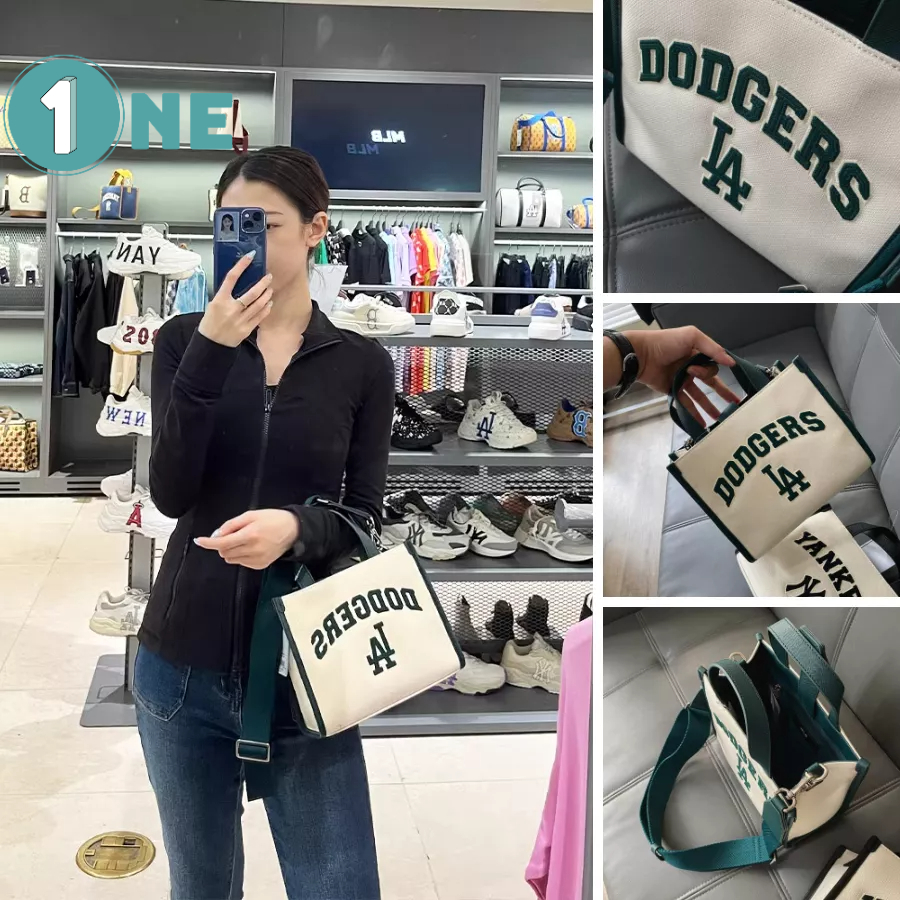 Túi Xách MLB NY Basic Big Logo Canvas Bucket Bag Full Tag Mac