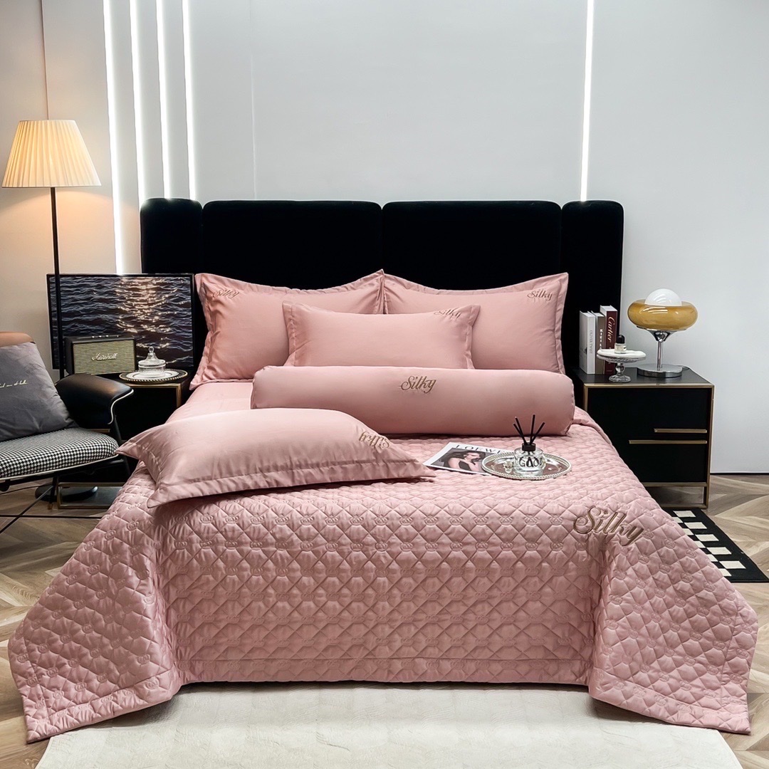 ✨(FULL 11 MÀU) SET 5 MÓN CHĂN CHẦN GA GỐI SILKY PHI LỤA NHẬP KHẨU