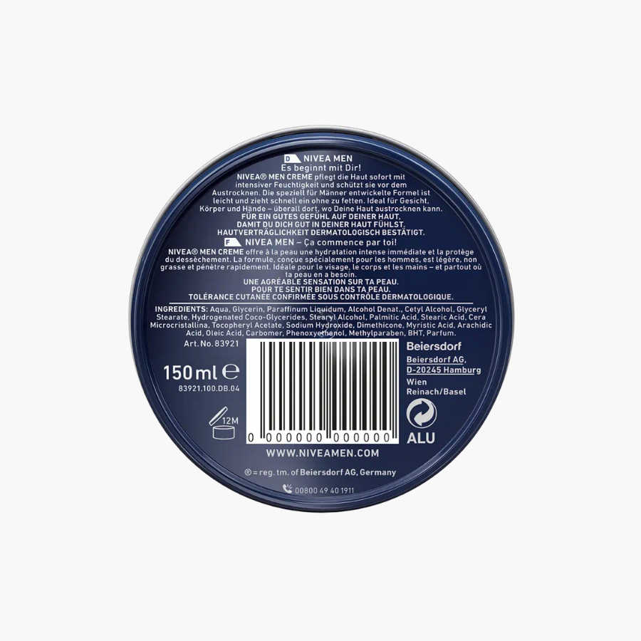 Kem dưỡng da cho nam NIVEA MEN, 150 ml