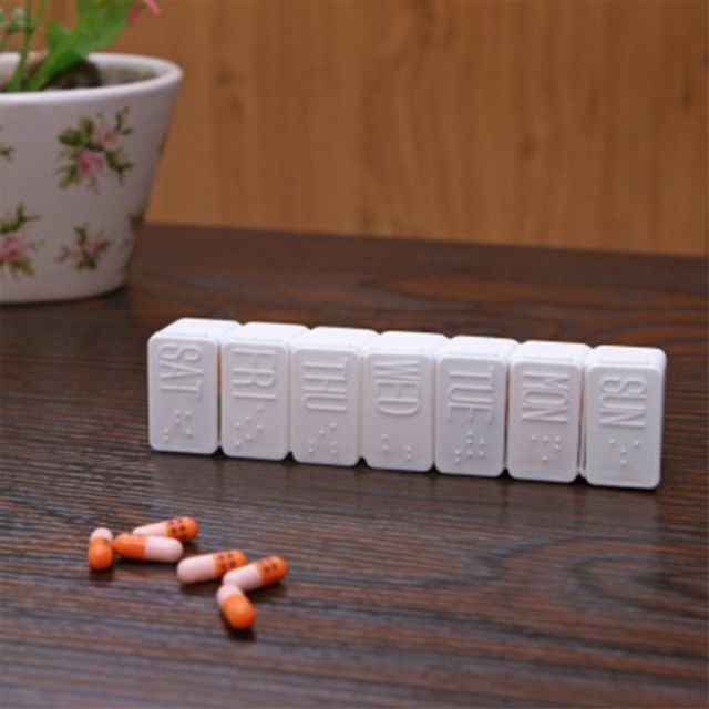 [HCM]Hộp chia thuốc 7 ngày (hộp đựng thuốc 7 ngăn)
