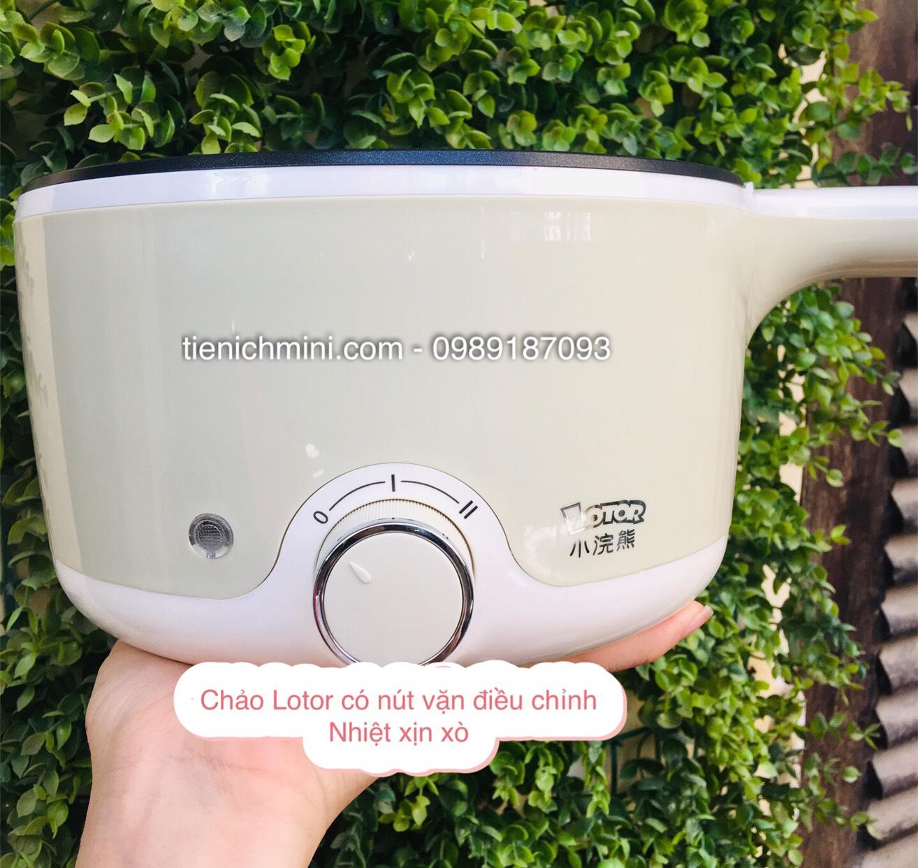 [CÓ CHỐNG DÍNH] Chảo Điện Đa Năng LOTOR 1.5L Có Xửng Hấp